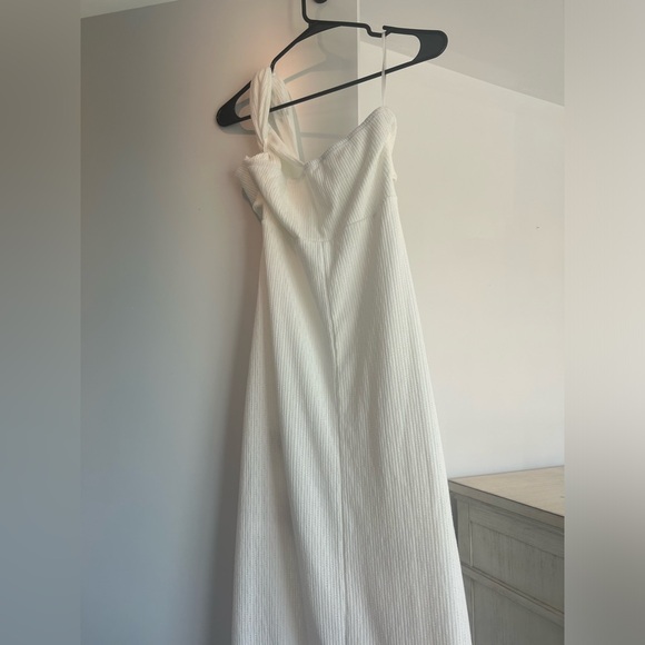 New women’s maxi/midi dress white one should M fringe, vacation, boutique SHEIN - Picture 3 of 7